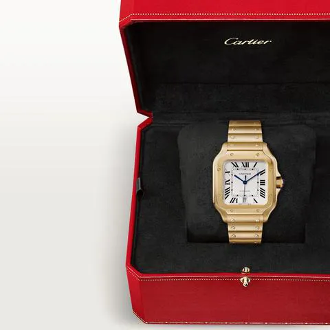 Cartier Santos WGSA0029 40mm Yellow gold Silver 7