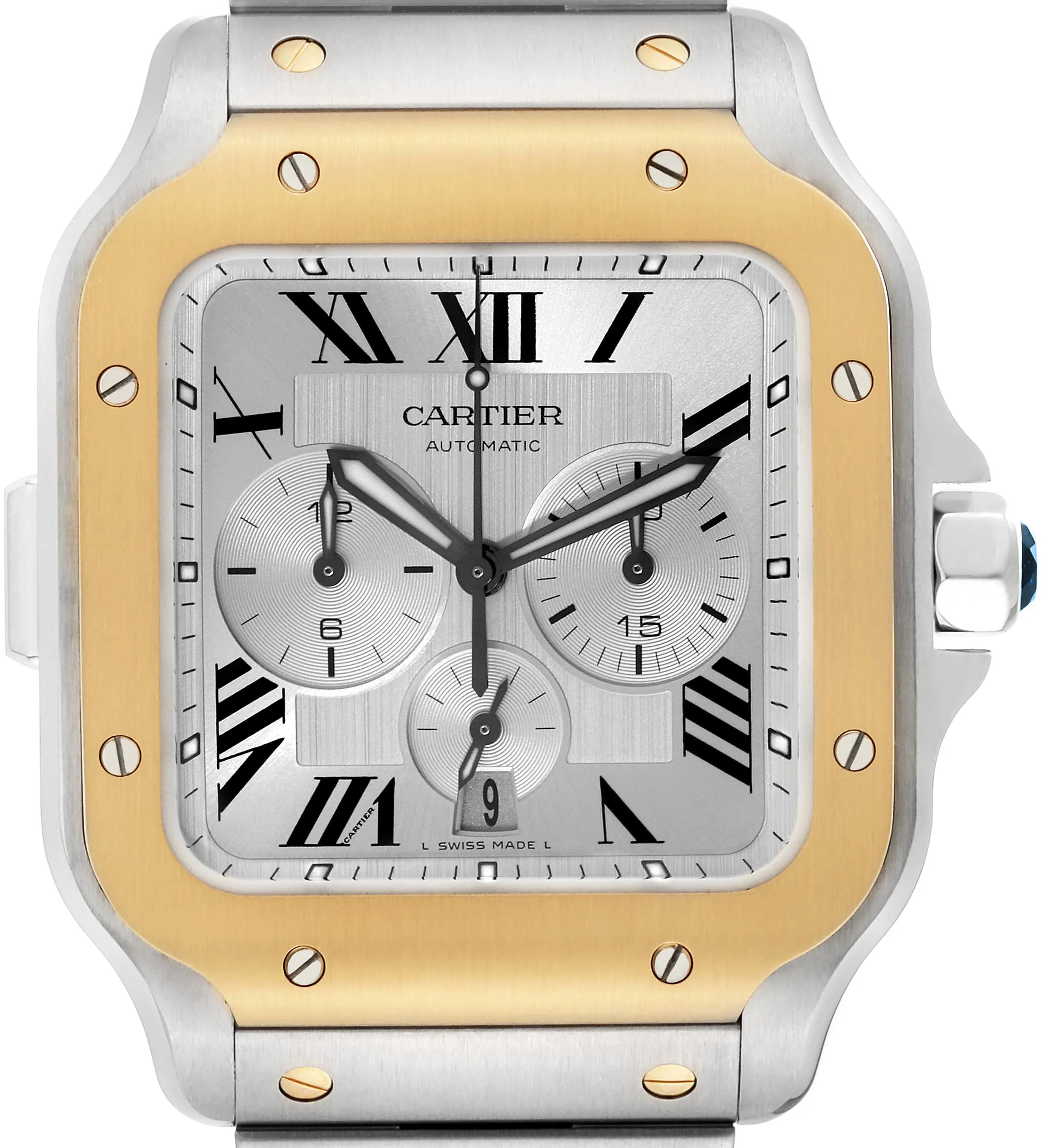 Cartier Santos XL W2SA0008 45mm Stainless steel Satin-brushed silver 1