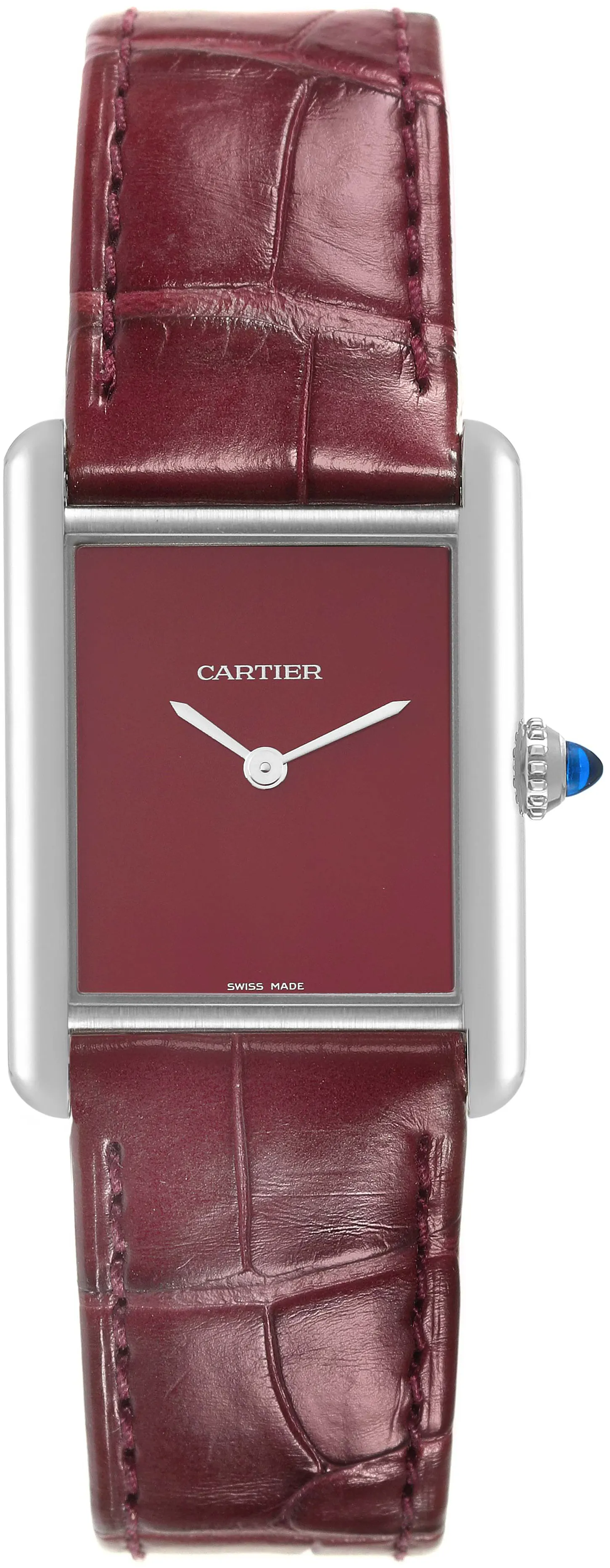 Cartier Tank Must WSTA0054 33.5mm Stainless steel Red