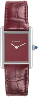 Cartier Tank Must WSTA0054 Stainless steel Red