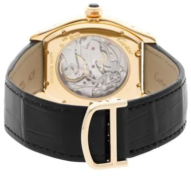 Cartier Tonneau W1525751 34mm Yellow gold Silver 3