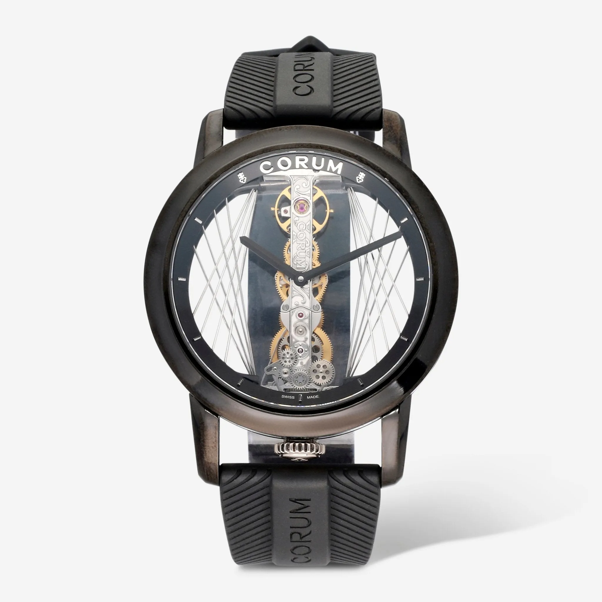 Corum Golden Bridge B113/03952 43mm Titanium and Black DLC Skeletonized