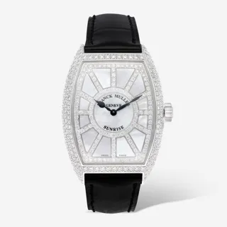 Franck Muller Cintree Curvex 7882 QZ SNR D CD White gold White