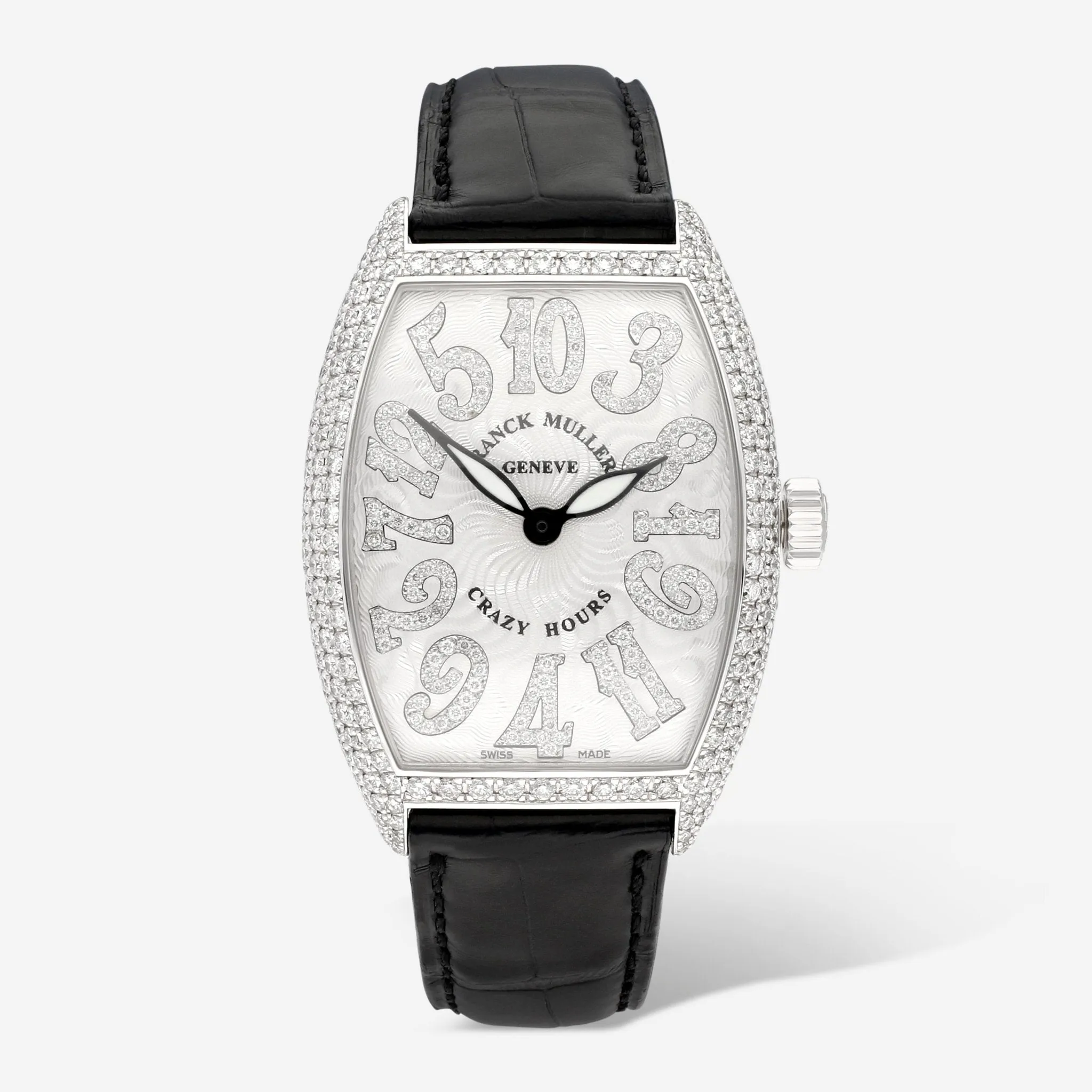 Franck Muller Cintree Curvex 7880 CH NBR D6 CD 36mm White gold and 18k white gold Silver