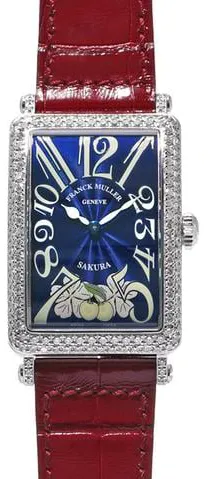 Franck Muller Long Island 952 QZ D 26mm White gold Blue