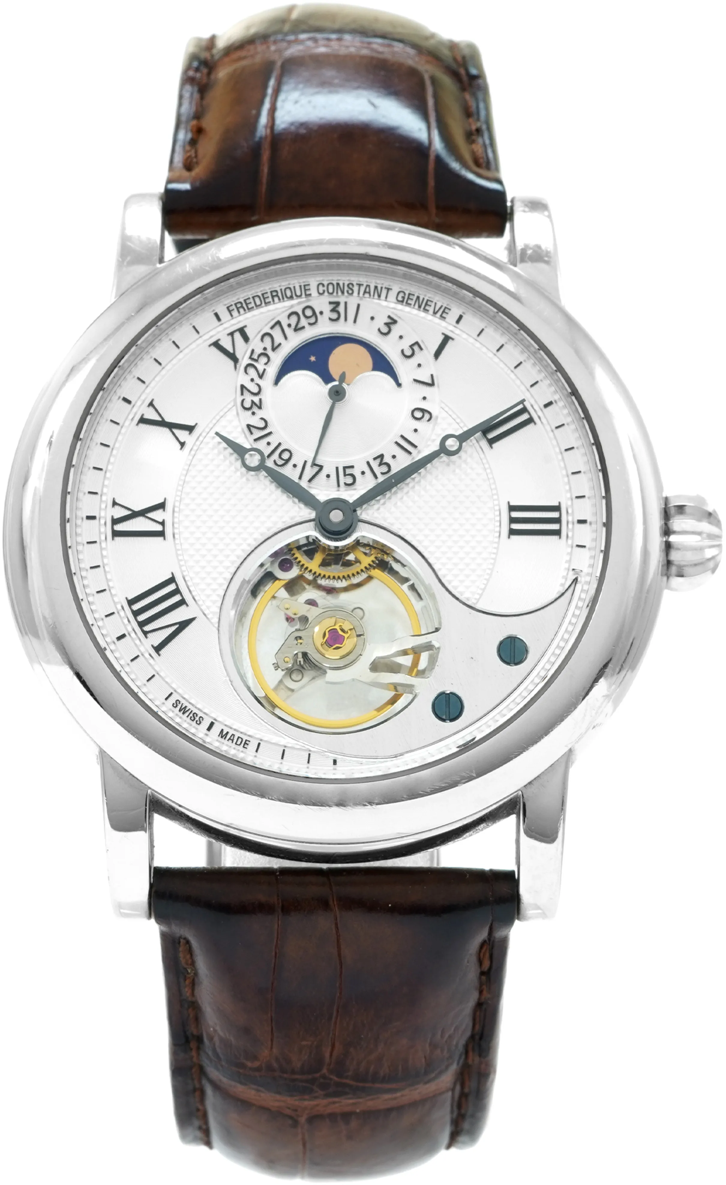 Frédérique Constant Runabout Moonphase FC-330RM6B4/6 42mm Gold-plated