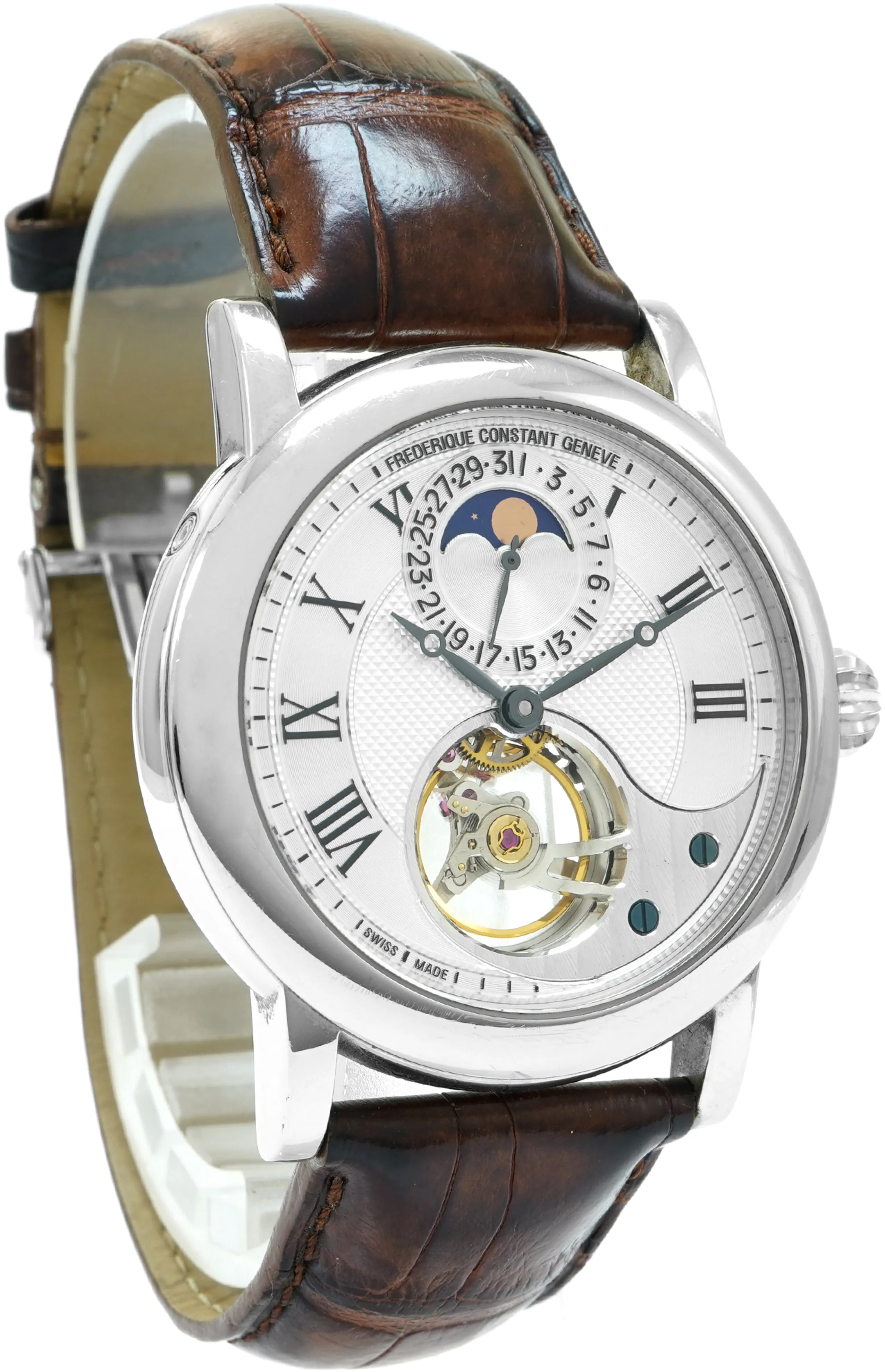 Frédérique Constant Runabout Moonphase FC-330RM6B4/6 42mm Gold-plated 2