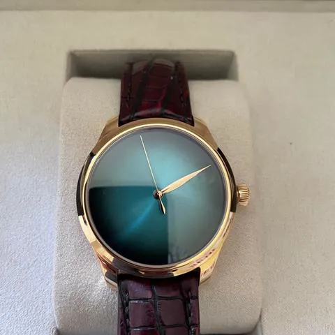 H. Moser & Cie. Endeavour BLUE  1200-0404 40mm Rose gold Green