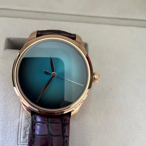 H. Moser & Cie. Endeavour BLUE  1200-0404 40mm Rose gold Green 1