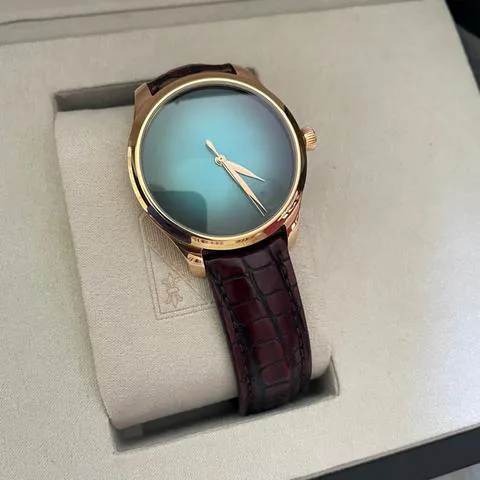 H. Moser & Cie. Endeavour BLUE  1200-0404 40mm Rose gold Green 5