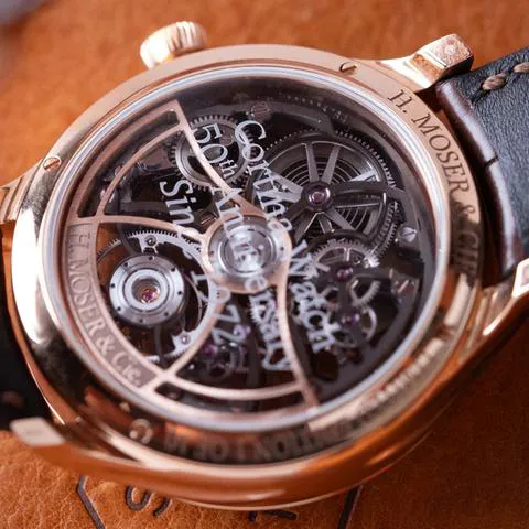 H. Moser & Cie. Endeavour 1811-0400 42mm Rose gold Skeletonized 2