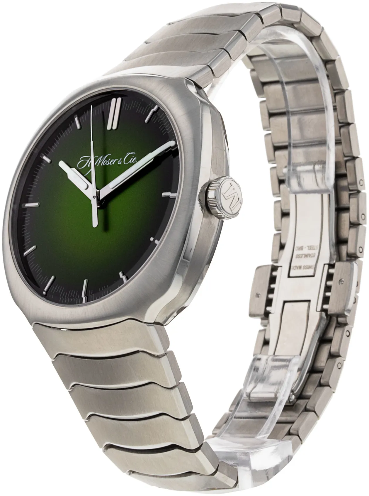 H. Moser & Cie. Streamliner 6200-1200 40mm Stainless steel Green 1