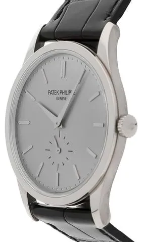 Patek Philippe Calatrava 5196G-001 37mm White gold Silver 1