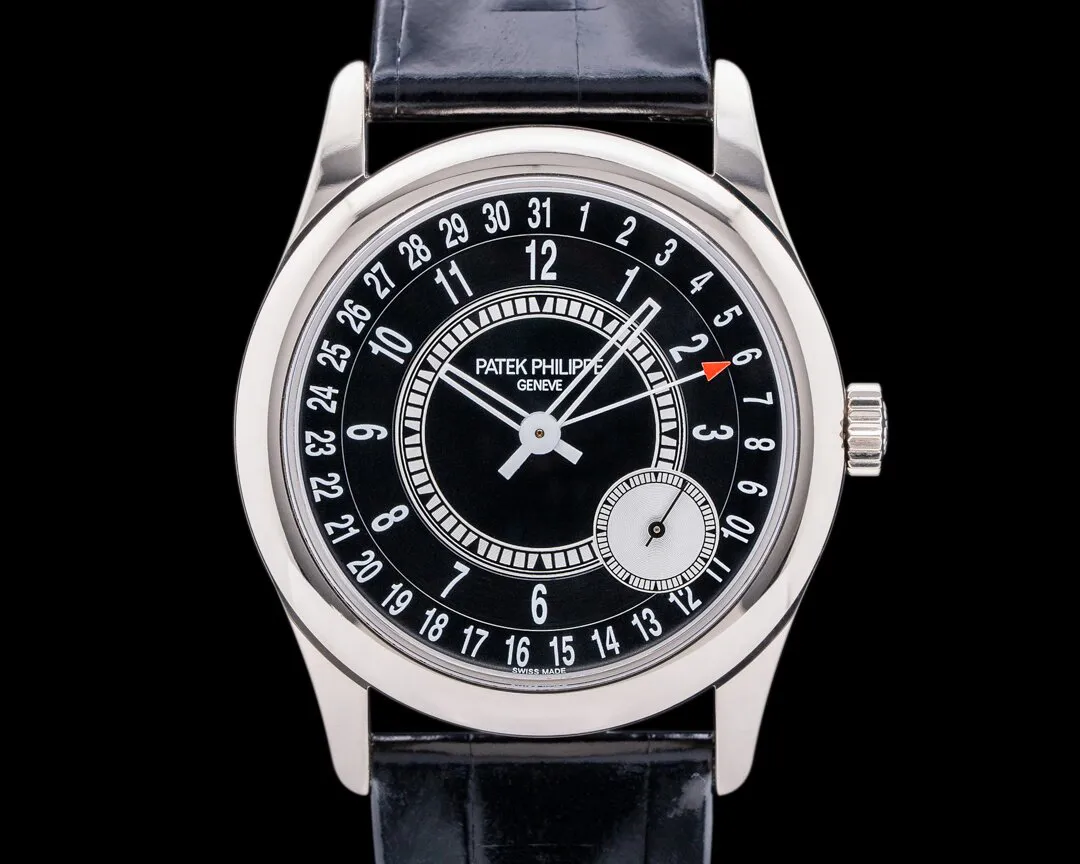 Patek Philippe Calatrava 6006G-001 39mm White gold Black