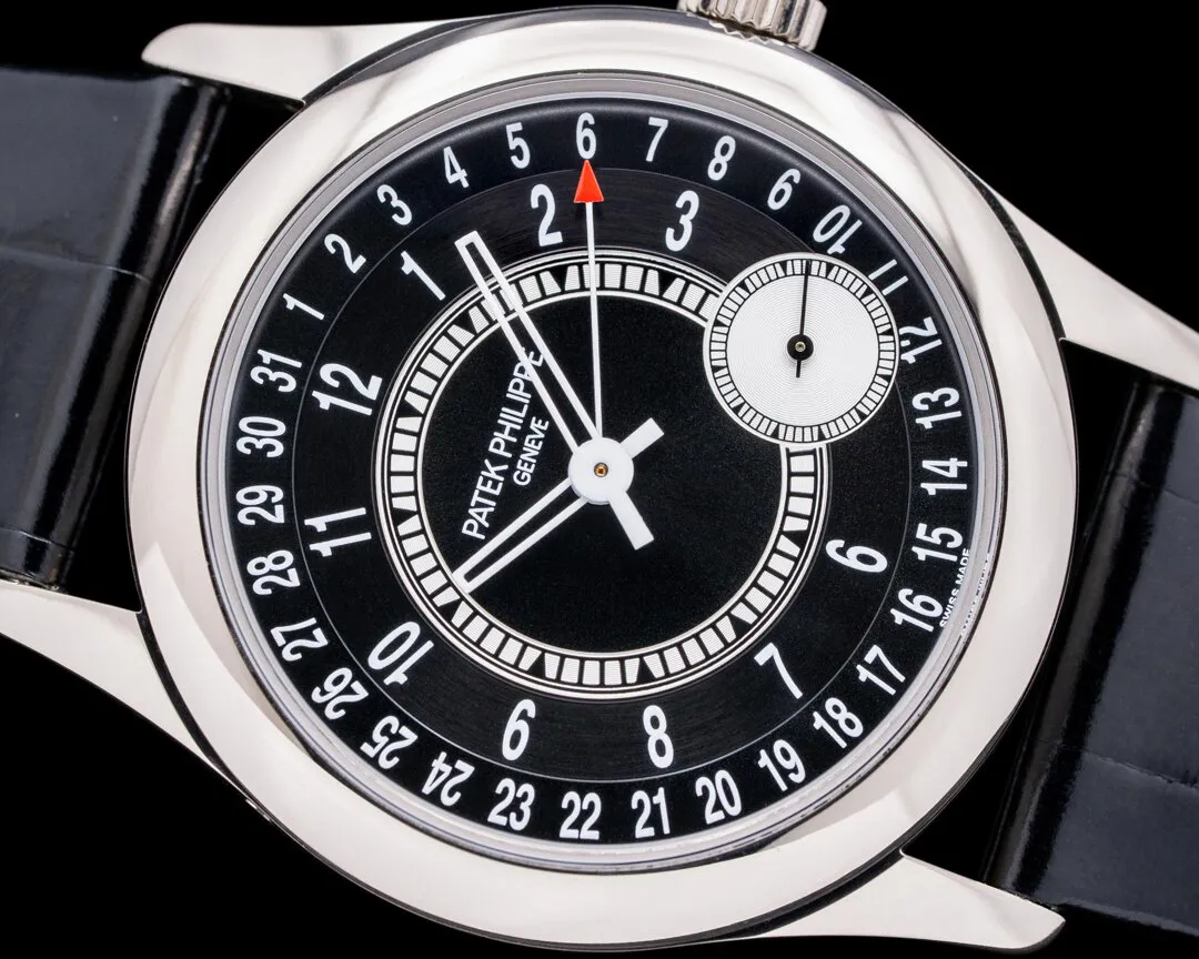 Patek Philippe Calatrava 6006G-001 39mm White gold Black 4