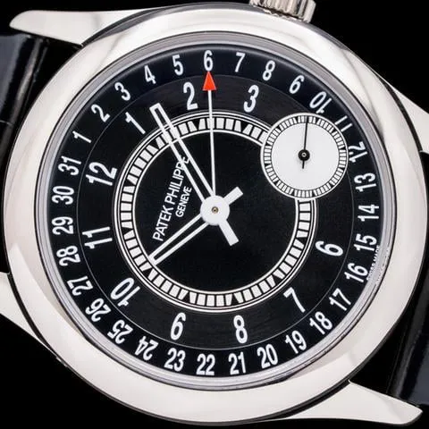 Patek Philippe Calatrava 6006G-001 39mm White gold Black 4