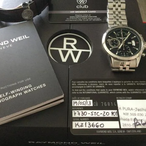 Raymond Weil Freelancer 7730-STC-20101 42mm Stainless steel Black 7