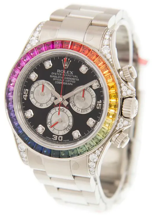 Rolex Cosmograph Daytona 116599 RBOW 40mm White gold Black 0