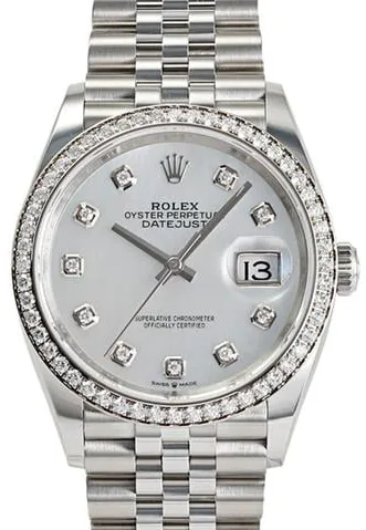 Rolex Datejust 36 126284RBR 36mm Yellow gold and Stainless steel Mother-of-pearl