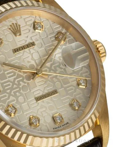 Rolex Datejust 36 16238 36mm Yellow gold Silver 9