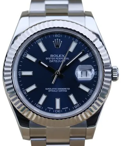 Rolex Datejust II 116334 41mm Stainless steel Blue 8