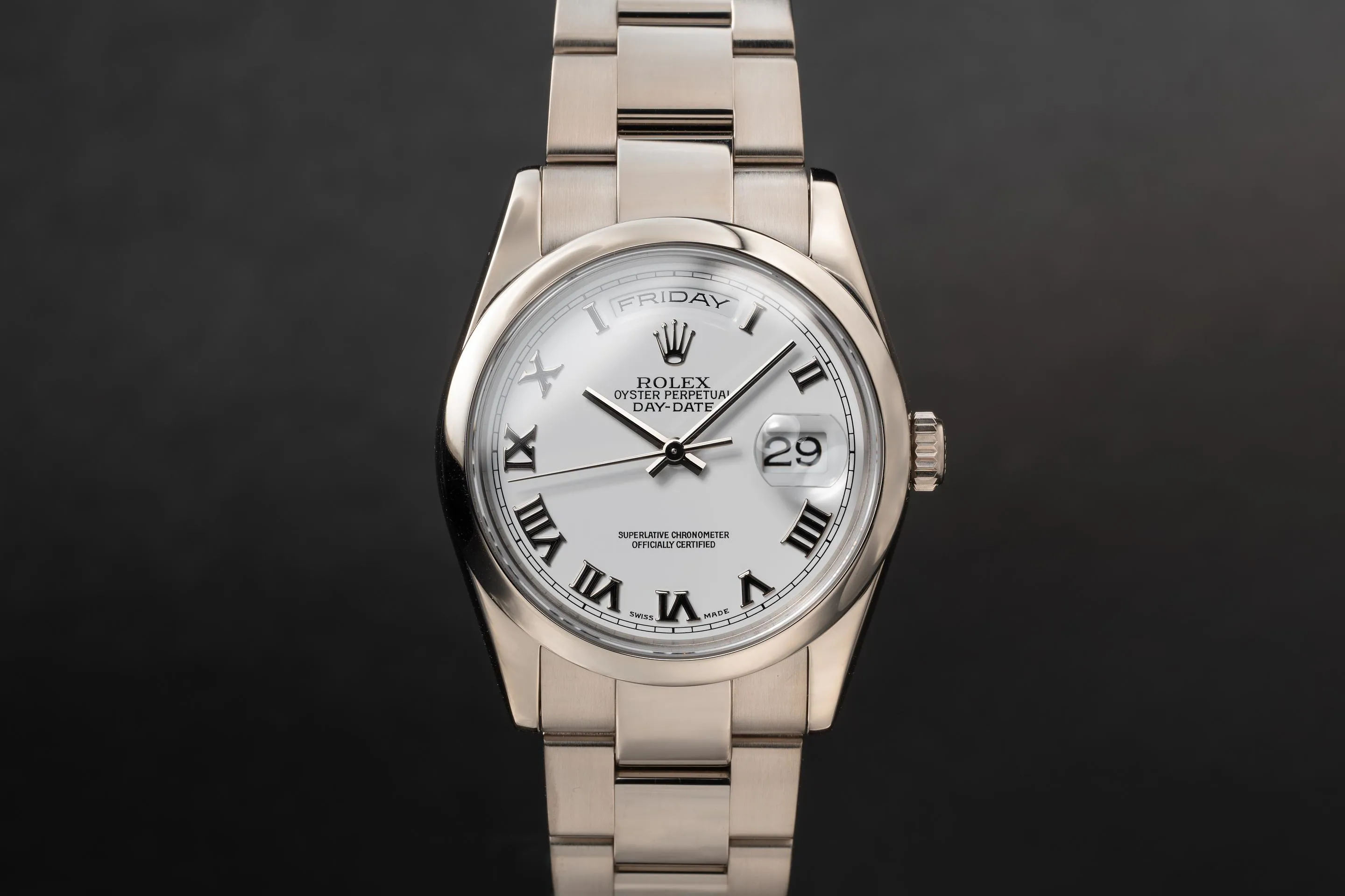 Rolex Day-Date 36 118209 White gold White