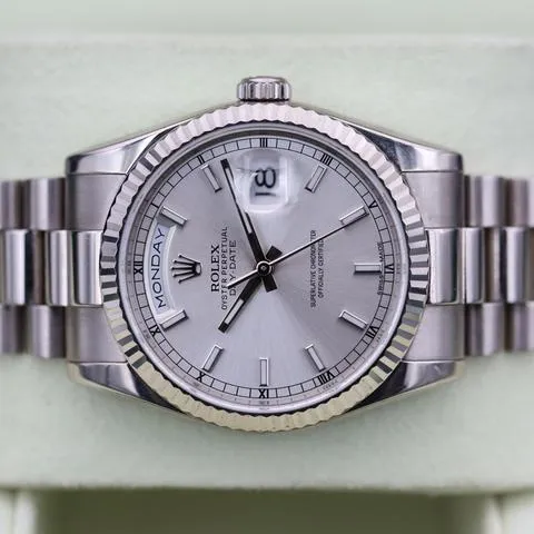 Rolex Day-Date 36 118239 36mm White gold Silver 4