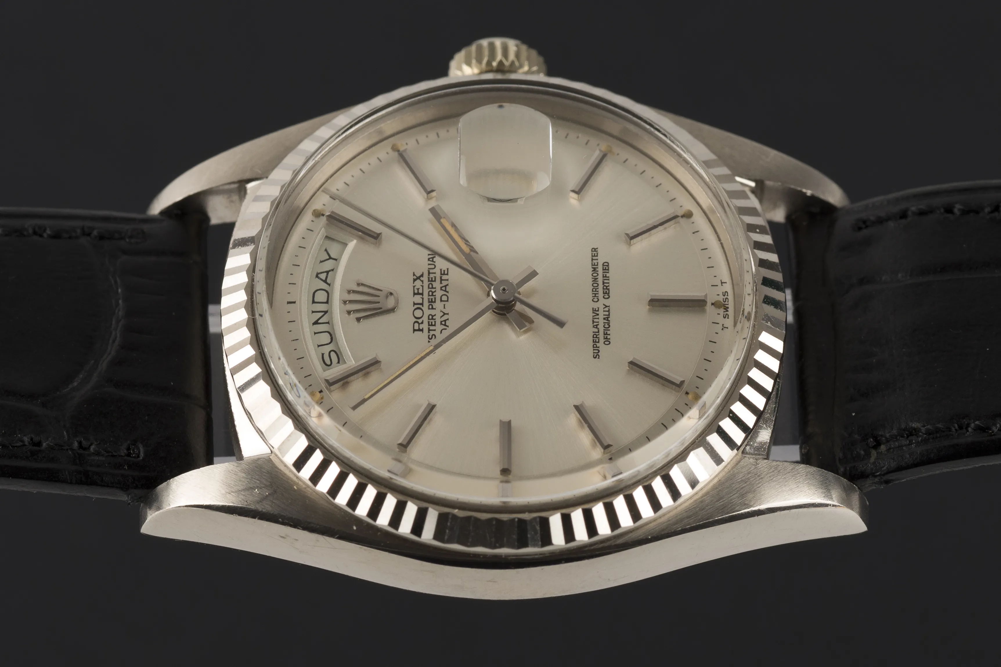 Rolex Day-Date 36 1803 36mm White gold and 18k white gold Silver 3