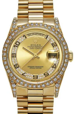 Rolex Day-Date 36 18388 36mm Yellow gold Champagne