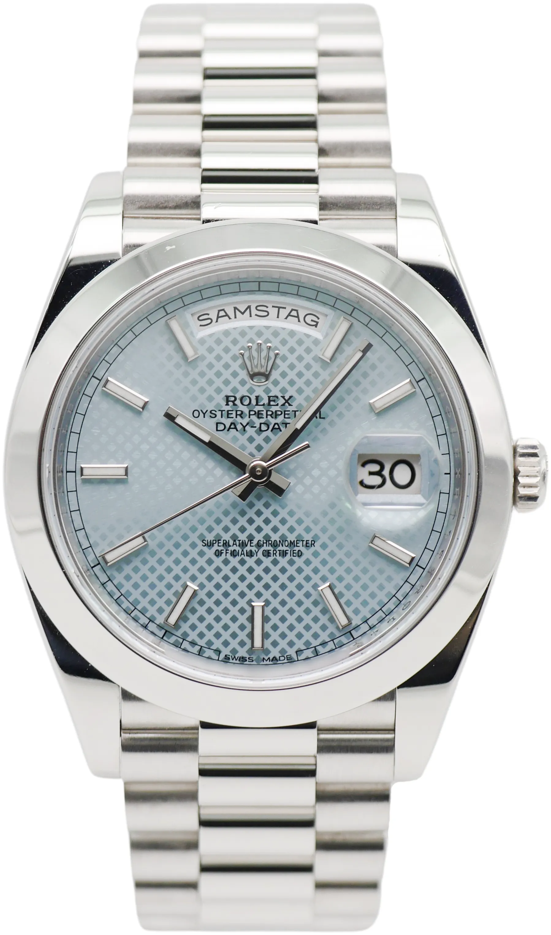 Rolex Day-Date 40 228206 Platinum Blue