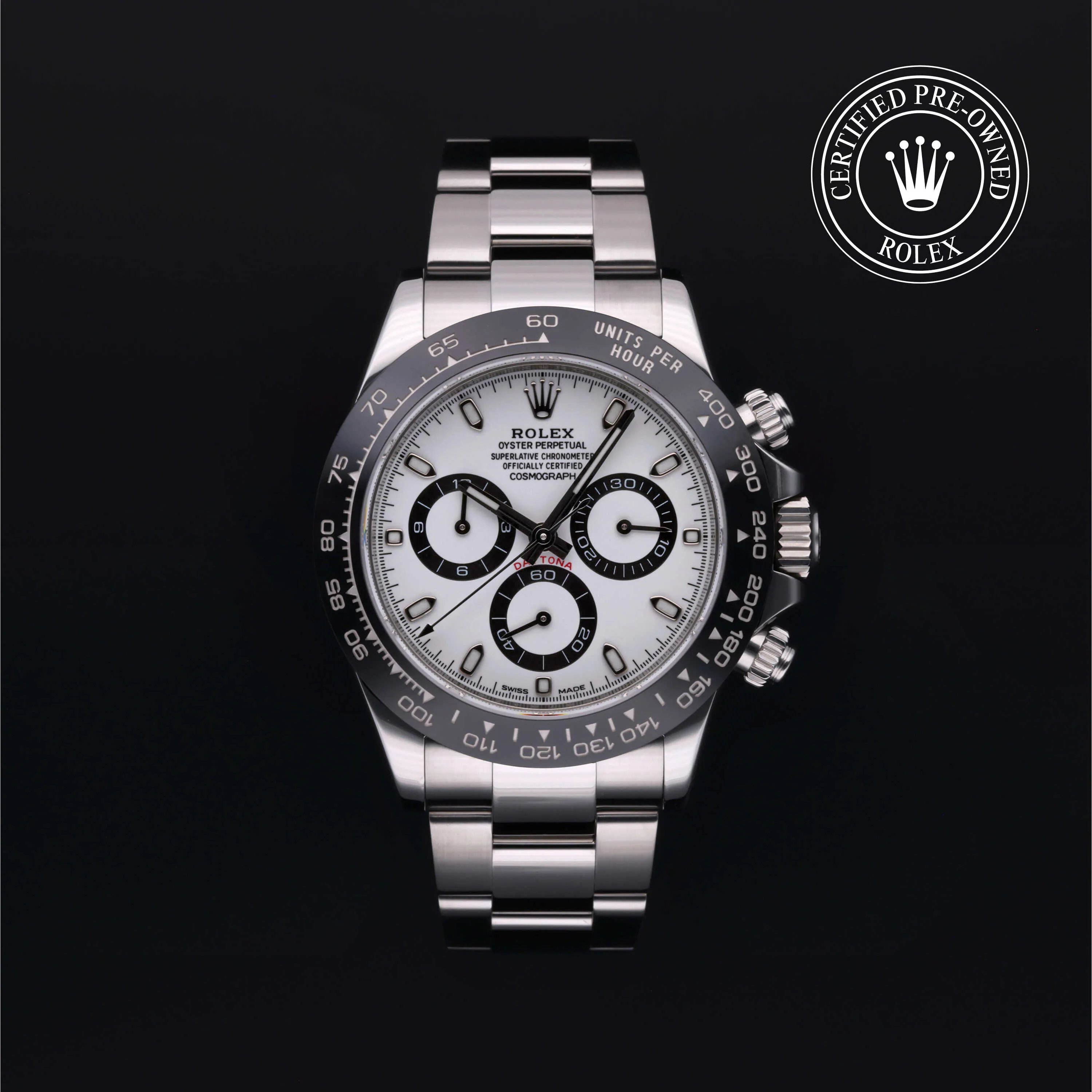 Rolex Daytona 116500LN-0001 40mm Oystersteel white/black