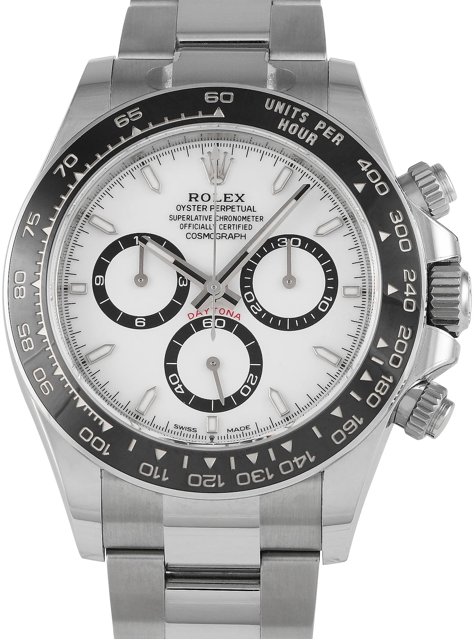 Rolex Daytona 126500LN 40mm Stainless steel White