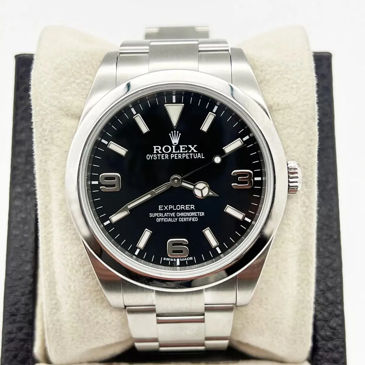 Rolex Explorer 214270-0001 39mm Stainless steel Black