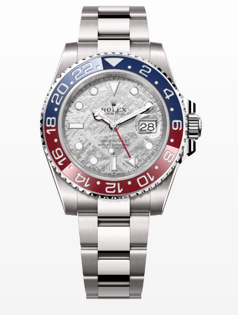 Rolex GMT-Master II 126719BLRO 40mm White gold and 18k white gold Meteorite Silver