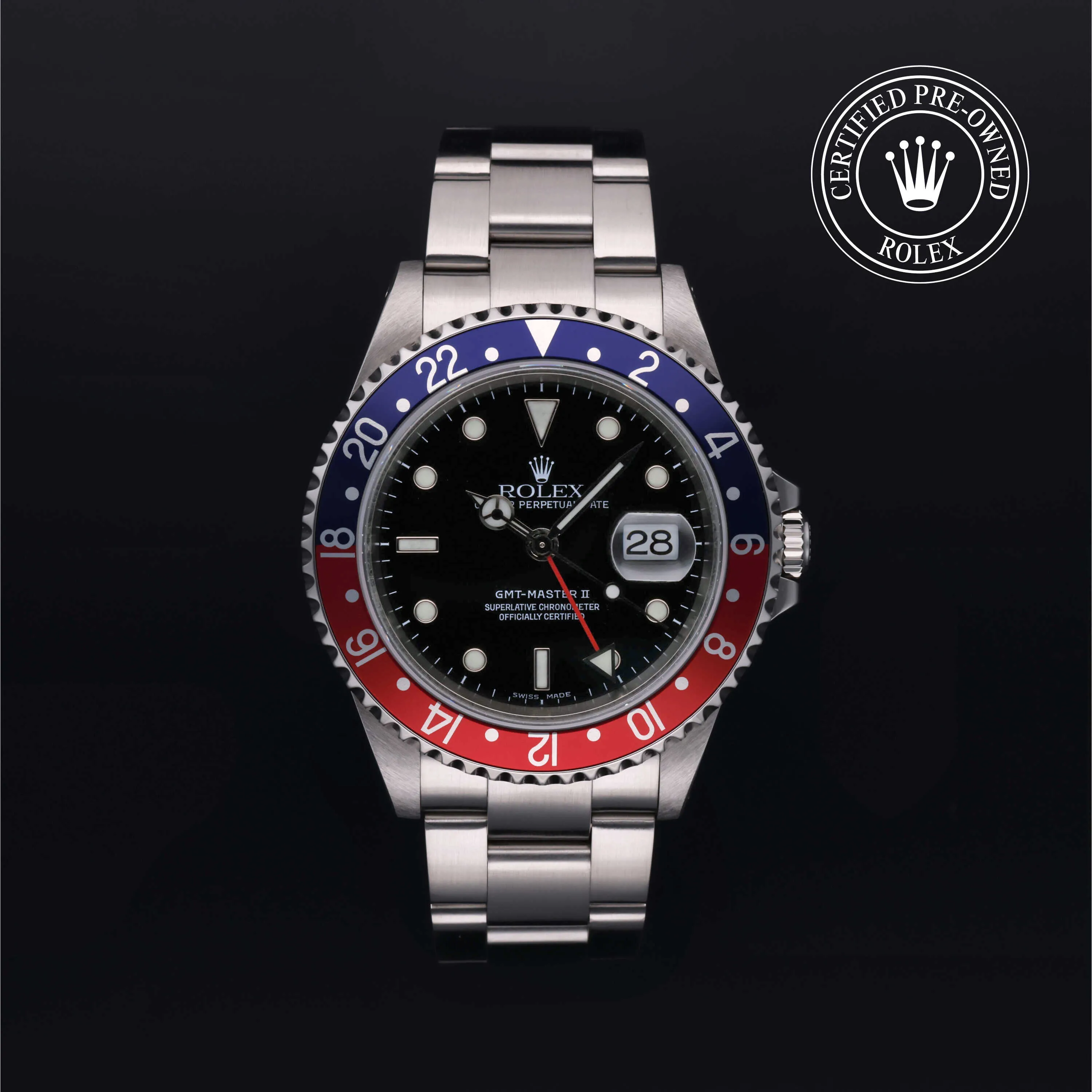 Rolex GMT-Master II 16710 40mm Stainless steel Black