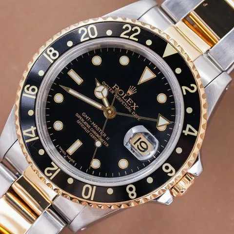 Rolex GMT-Master II 16713 40mm Yellow gold and Stainless steel Black 2