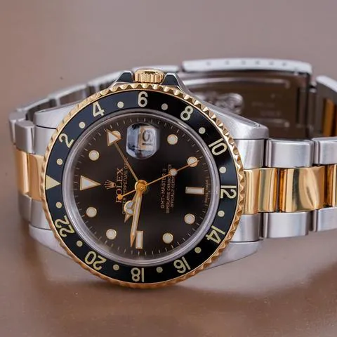 Rolex GMT-Master II 16713 40mm Yellow gold and Stainless steel Black 10