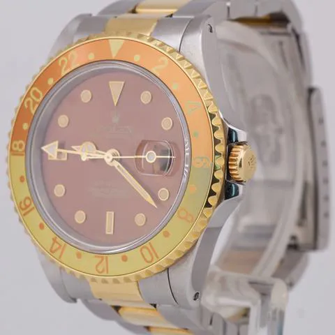 Rolex GMT-Master II 16713 40mm Yellow gold and Stainless steel Brown 2