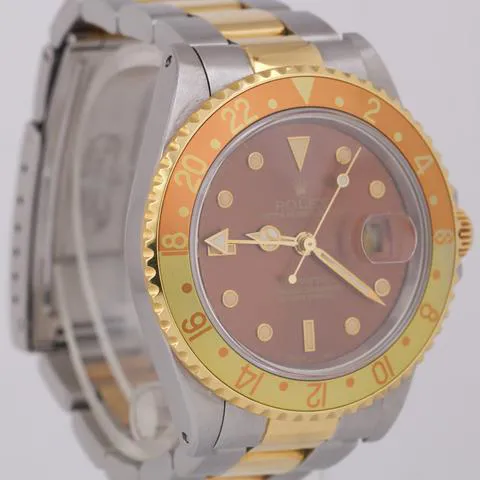 Rolex GMT-Master II 16713 40mm Yellow gold and Stainless steel Brown 3