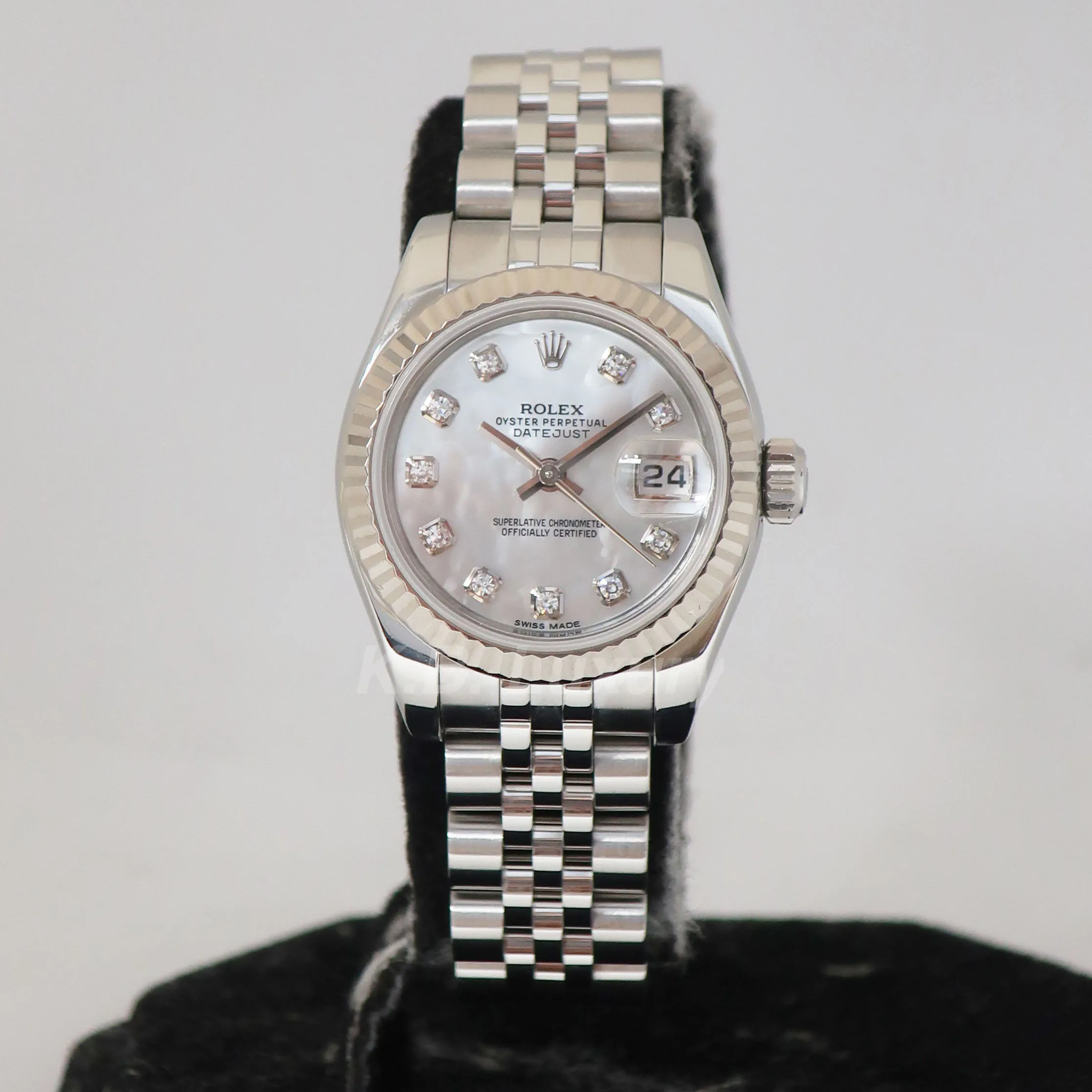 Rolex Lady-Datejust 179174 26mm White gold and Stainless steel and 18k white gold