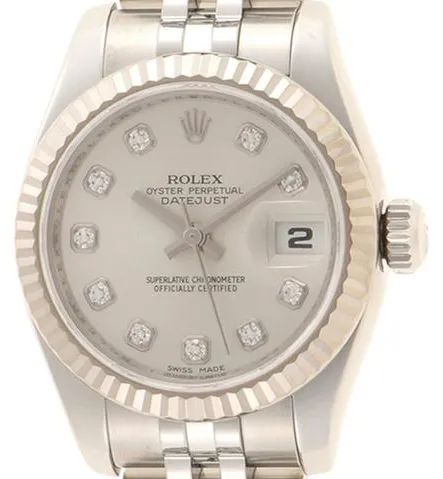 Rolex Lady-Datejust 179174G 26mm Silver