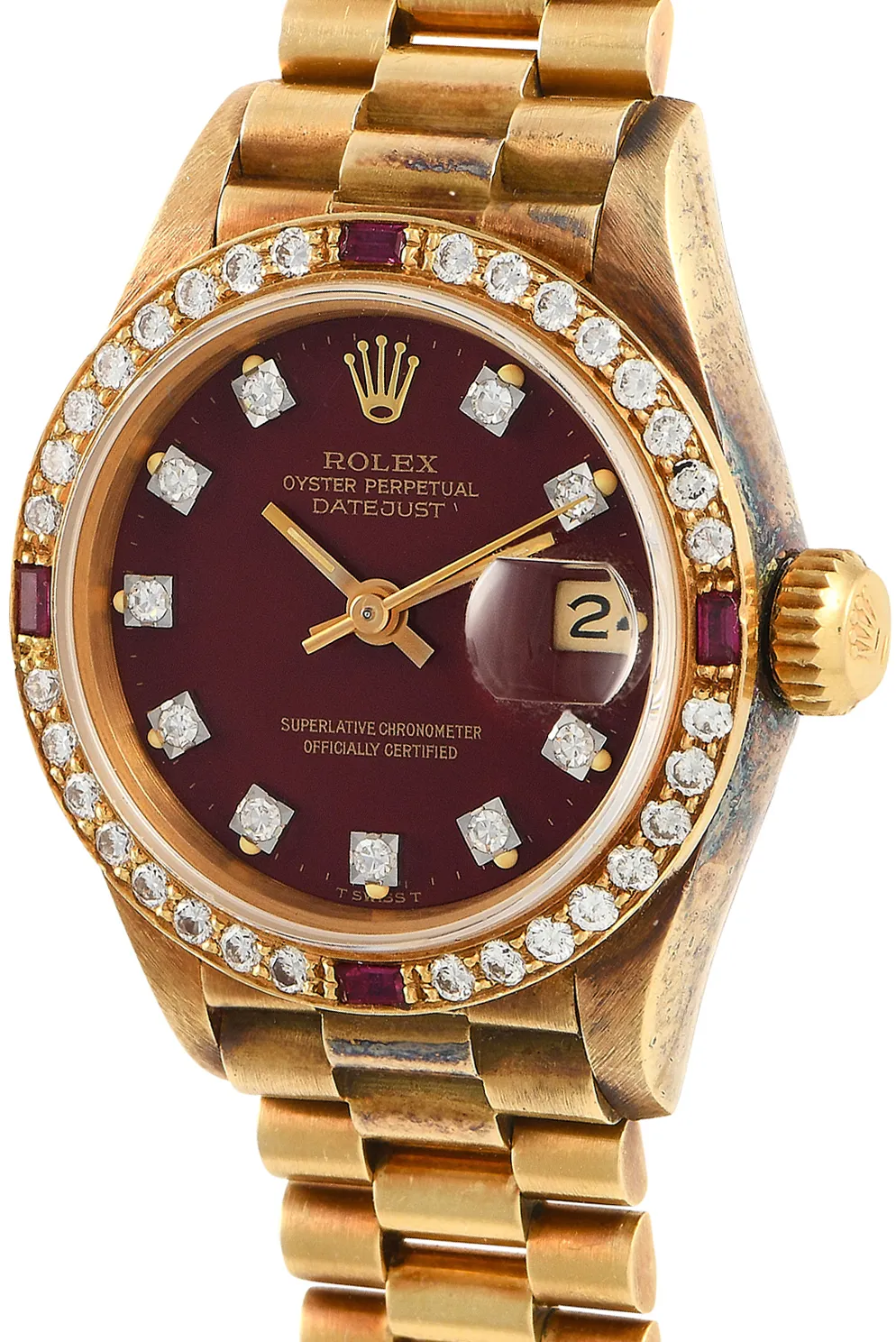 Rolex Lady-Datejust 69068 26mm Yellow gold Red 1