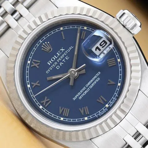 Rolex Lady-Datejust 69174 26mm Stainless steel Blue