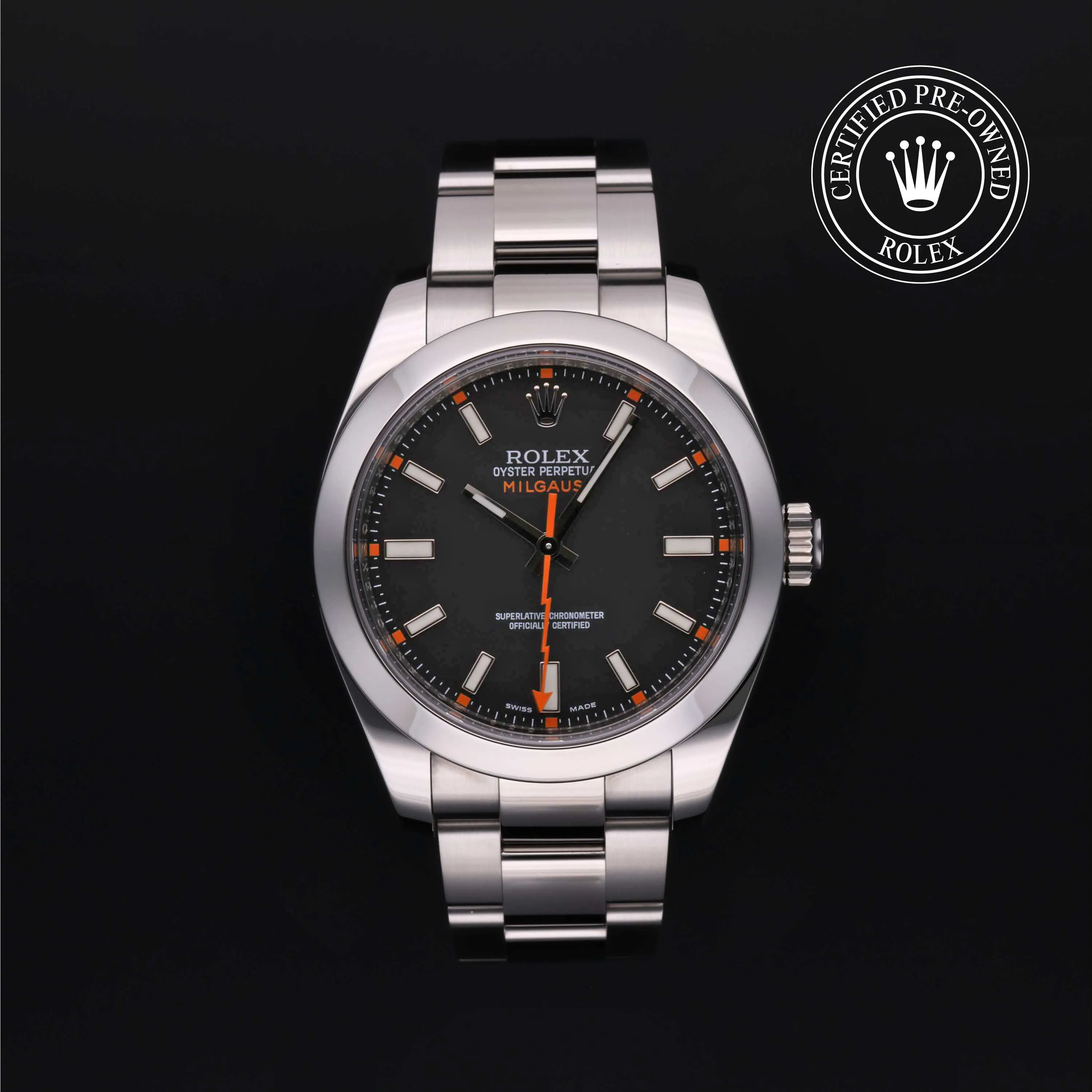 Rolex Milgauss 116400 40mm Stainless steel Black