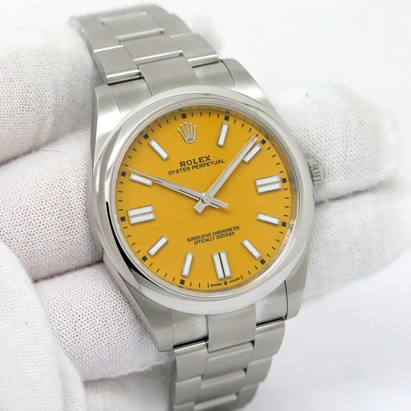 Rolex Oyster Perpetual 124300-0004 41mm Stainless steel Yellow