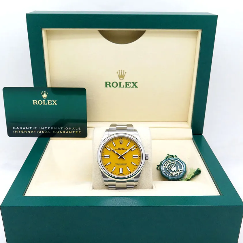 Rolex Oyster Perpetual 124300-0004 41mm Stainless steel Yellow 6