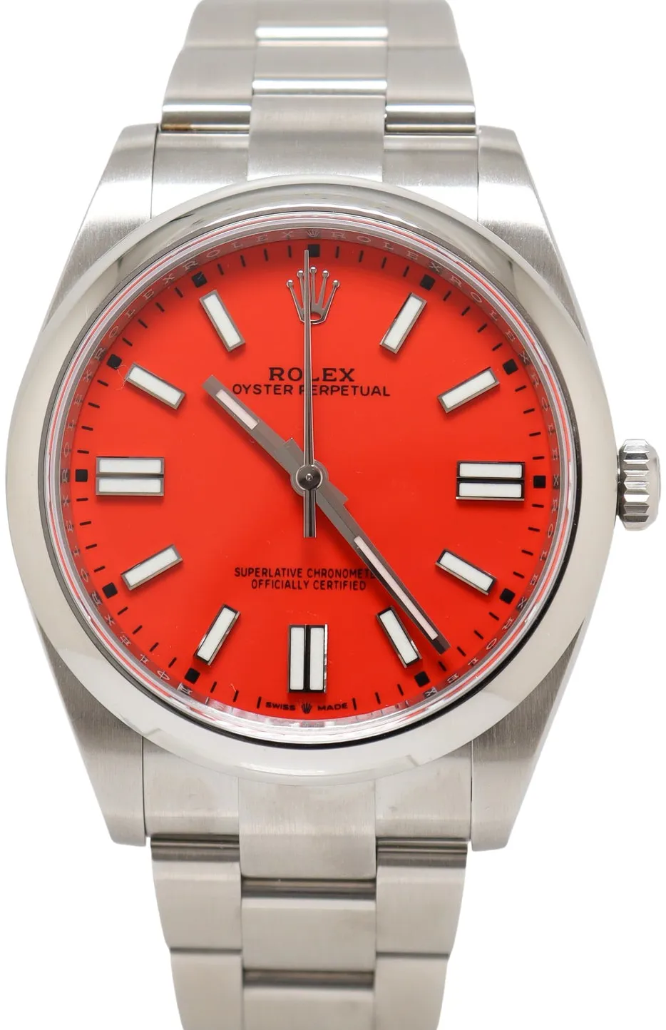 Rolex Oyster Perpetual 41 124300 41mm Stainless steel Red