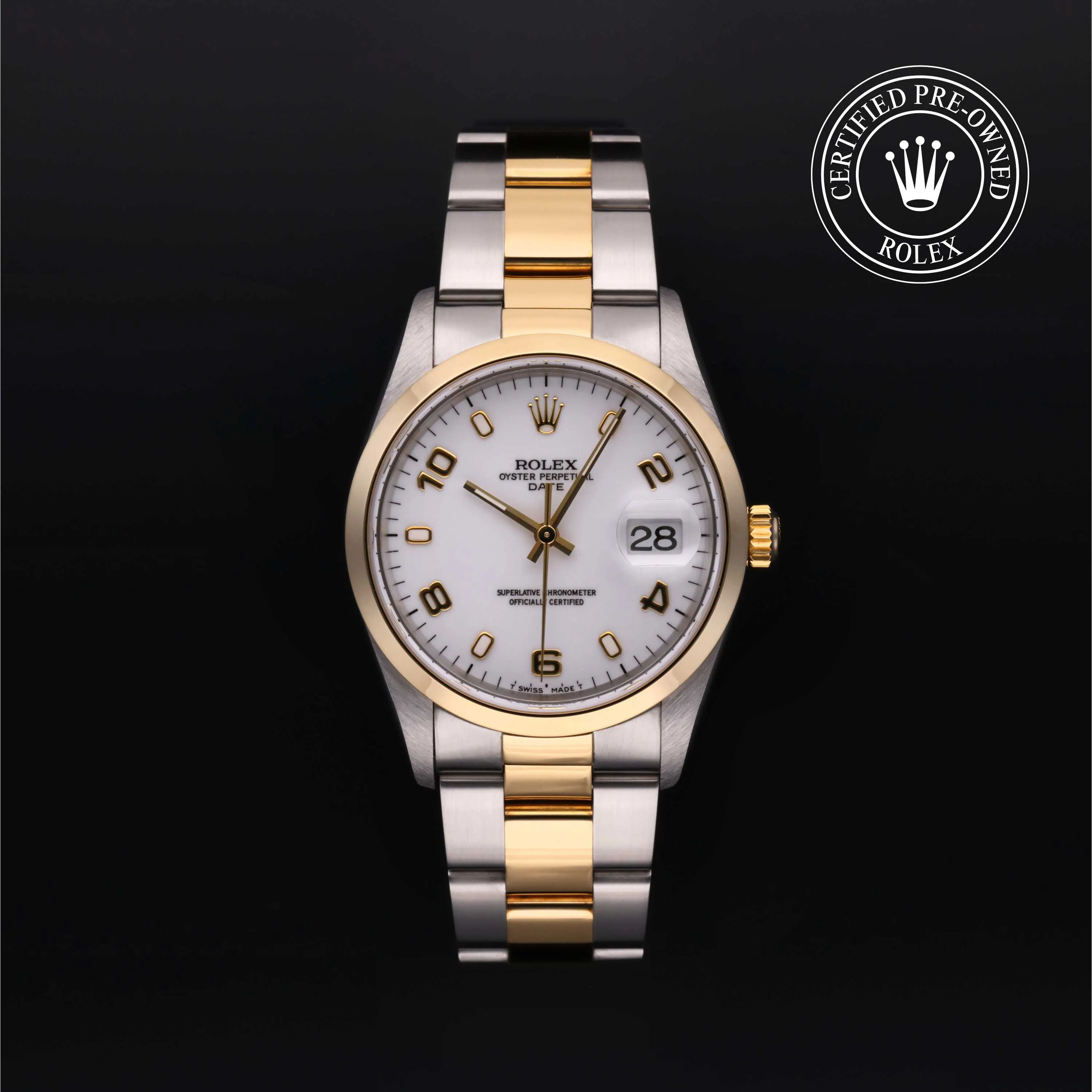 Rolex Oyster Perpetual Date 15203 34mm White