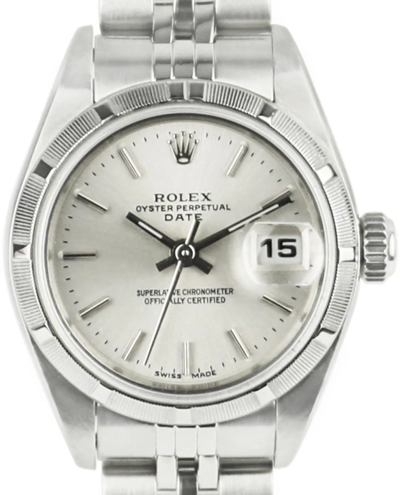 Rolex Oyster Perpetual Date 79190 26mm Stainless steel Silver