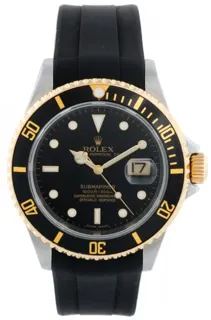 Rolex Submariner 16613 Yellow gold and Stainless steel Black